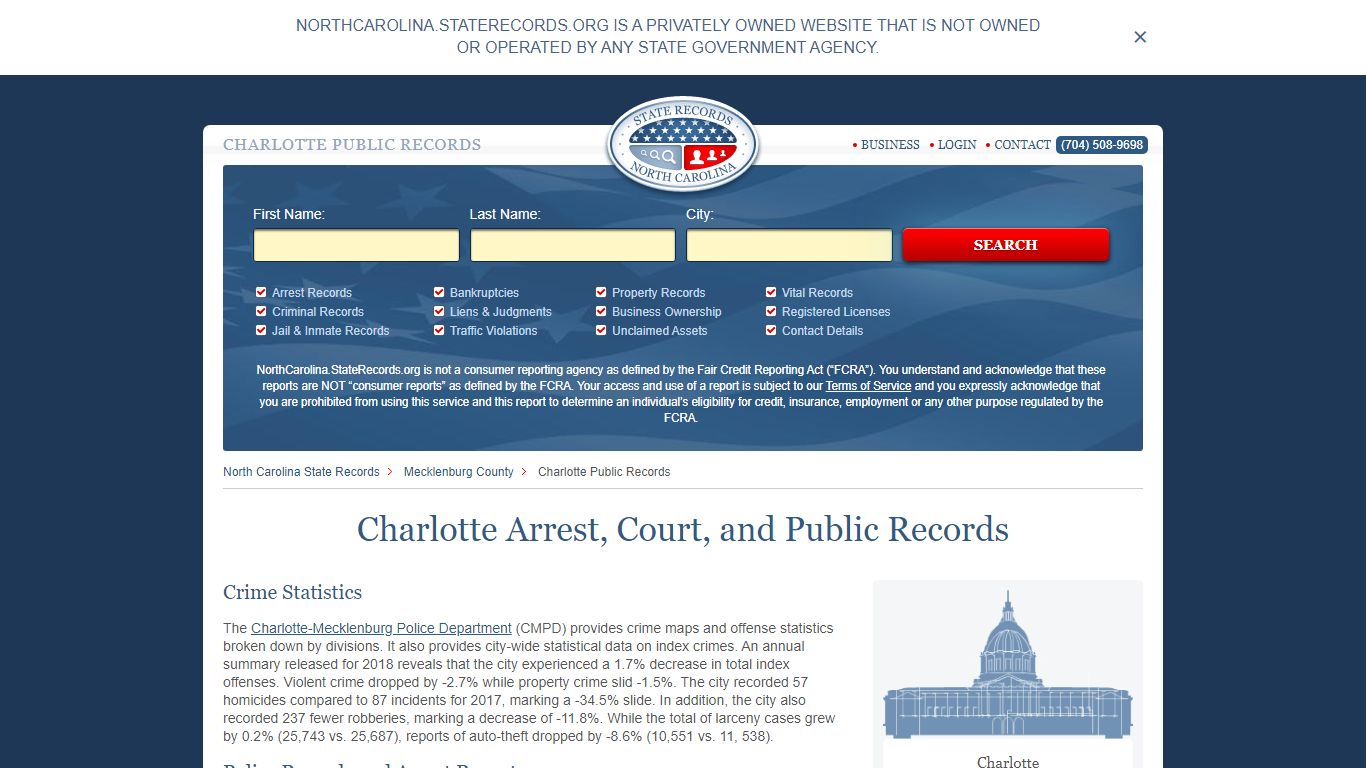 Charlotte Arrest and Public Records | North Carolina ...