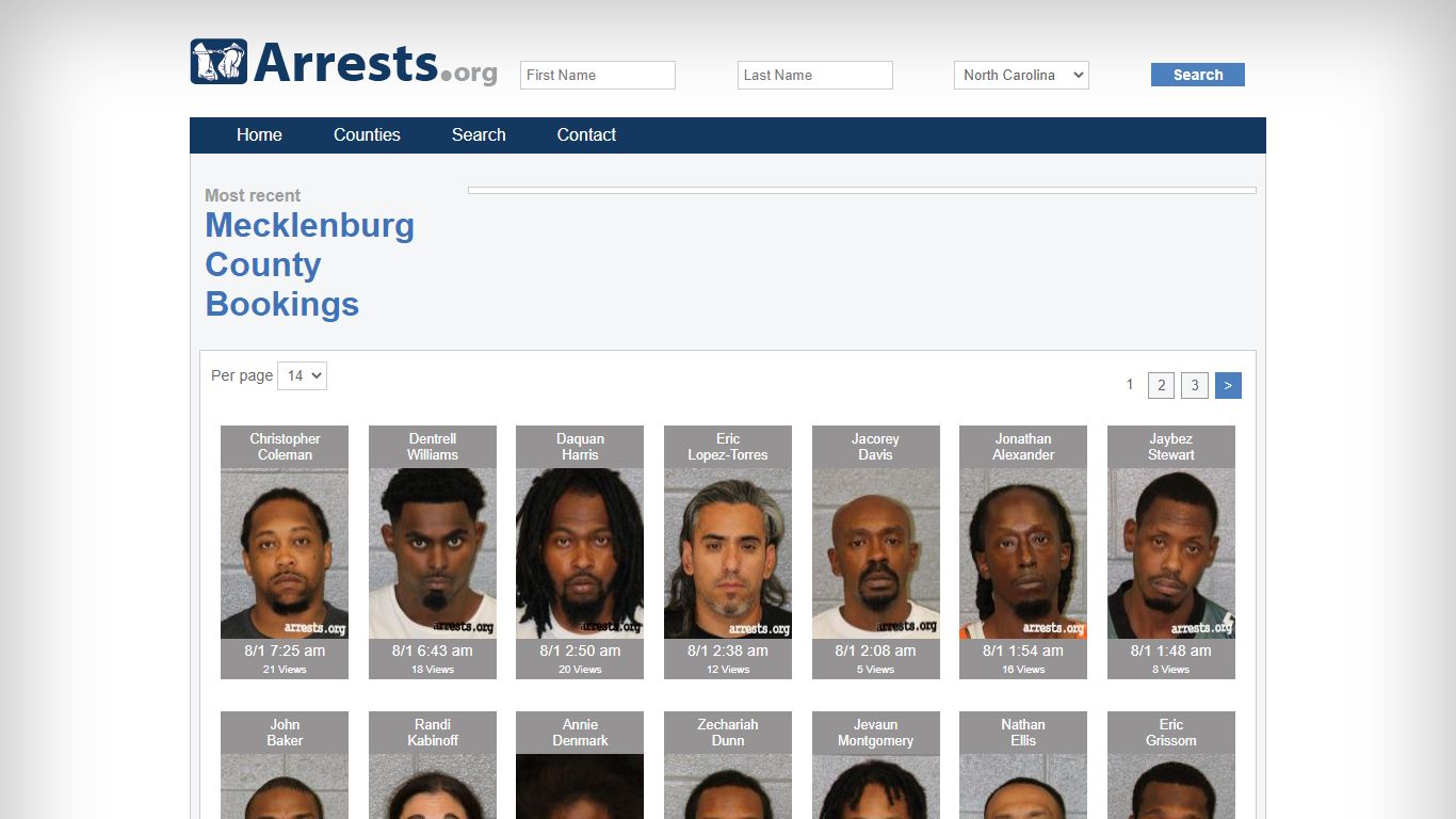 Mecklenburg County Arrests and Inmate Search